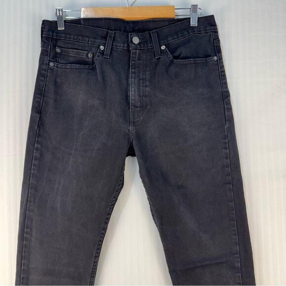 Levi’s 501 Skinny Fit Men’s Jeans Black Denim Dark Wash Size 34 X 34 - Picture 1 of 10